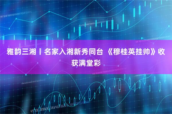 雅韵三湘丨名家入湘新秀同台 《穆桂英挂帅》收获满堂彩